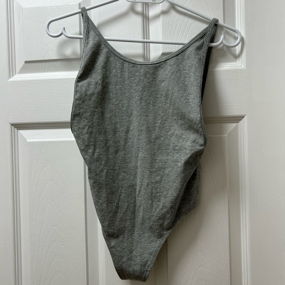 TNA - Grey Scoop Back Bodysuit